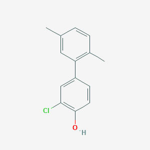 molecular formula C14H13ClO B6380759 2-Chloro-4-(2,5-dimethylphenyl)phenol, 95% CAS No. 1261941-99-4