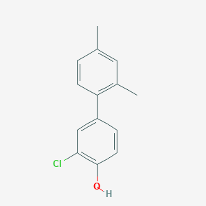 molecular formula C14H13ClO B6380778 2-Chloro-4-(2,4-dimethylphenyl)phenol, 95% CAS No. 1261919-43-0