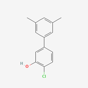 molecular formula C14H13ClO B6380816 2-Chloro-5-(3,5-dimethylphenyl)phenol, 95% CAS No. 1261928-09-9