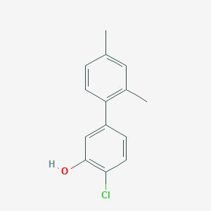 molecular formula C14H13ClO B6380830 2-Chloro-5-(2,4-dimethylphenyl)phenol, 95% CAS No. 1261919-41-8
