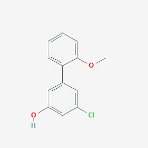 molecular formula C13H11ClO2 B6380834 3-Chloro-5-(2-methoxyphenyl)phenol, 95% CAS No. 1261891-85-3