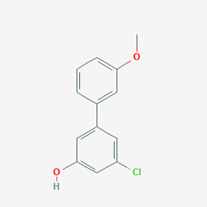 molecular formula C13H11ClO2 B6380863 3-Chloro-5-(3-methoxyphenyl)phenol, 95% CAS No. 1261928-37-3
