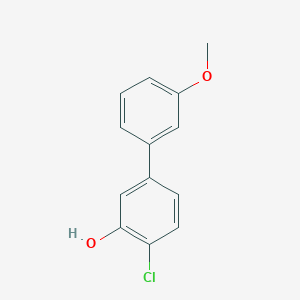 molecular formula C13H11ClO2 B6380880 2-Chloro-5-(3-methoxyphenyl)phenol, 95% CAS No. 1261928-29-3