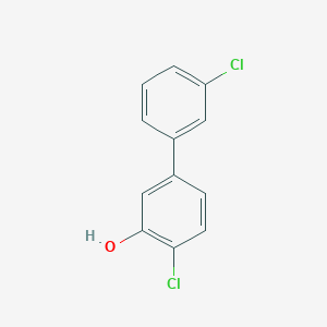 molecular formula C12H8Cl2O B6381056 2-Chloro-5-(3-chlorophenyl)phenol, 95% CAS No. 666747-44-0