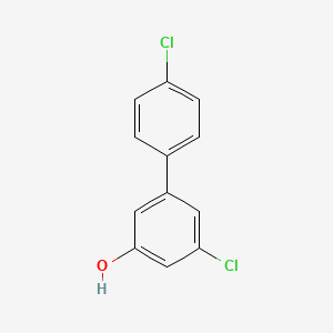 molecular formula C12H8Cl2O B6381062 3-Chloro-5-(4-chlorophenyl)phenol, 95% CAS No. 666747-42-8