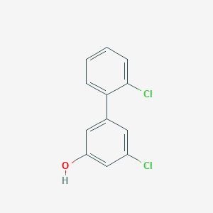 molecular formula C12H8Cl2O B6381071 3-Chloro-5-(2-chlorophenyl)phenol, 95% CAS No. 666747-28-0