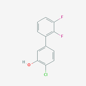 molecular formula C12H7ClF2O B6381090 2-Chloro-5-(2,3-difluorophenyl)phenol, 95% CAS No. 1262002-62-9