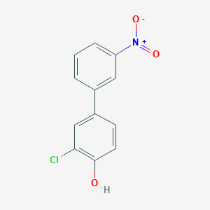 molecular formula C12H8ClNO3 B6381210 2-Chloro-4-(3-nitrophenyl)phenol, 95% CAS No. 1261955-63-8