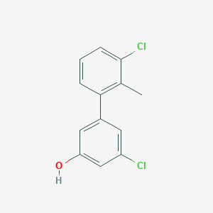 molecular formula C13H10Cl2O B6381387 3-Chloro-5-(3-chloro-2-methylphenyl)phenol, 95% CAS No. 1262002-30-1