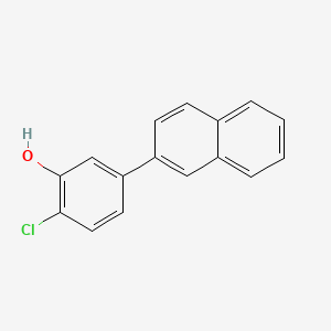 molecular formula C16H11ClO B6381401 2-Chloro-5-(naphthalen-2-yl)phenol, 95% CAS No. 1261955-90-1