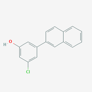 molecular formula C16H11ClO B6381421 3-Chloro-5-(naphthalen-2-yl)phenol, 95% CAS No. 1262000-94-1