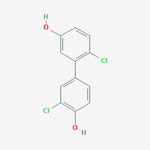 molecular formula C12H8Cl2O2 B6381434 2-Chloro-4-(2-chloro-5-hydroxyphenyl)phenol, 95% CAS No. 1261899-23-3