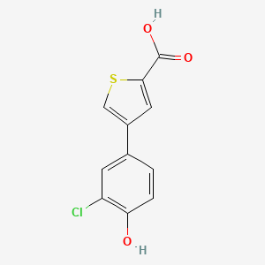 4-(2-Carboxythiophene-4-yl)-2-chlorophenol, 95%