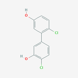 molecular formula C12H8Cl2O2 B6381496 2-Chloro-5-(2-chloro-5-hydroxyphenyl)phenol, 95% CAS No. 1261951-53-4