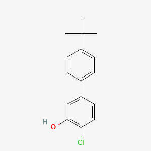 molecular formula C16H17ClO B6381501 2-Chloro-5-(4-t-butylphenyl)phenol, 95% CAS No. 1262002-43-6