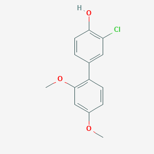 molecular formula C14H13ClO3 B6381568 2-Chloro-4-(2,4-dimethoxyphenyl)phenol, 95% CAS No. 1261899-34-6