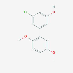 molecular formula C14H13ClO3 B6381584 3-Chloro-5-(2,5-dimethoxyphenyl)phenol, 95% CAS No. 1262002-81-2