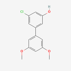 molecular formula C14H13ClO3 B6381613 3-Chloro-5-(3,5-dimethoxyphenyl)phenol, 95% CAS No. 1261921-05-4