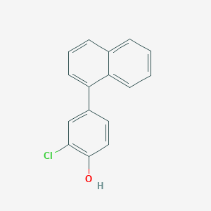 molecular formula C16H11ClO B6381680 2-Chloro-4-(naphthalen-1-yl)phenol, 95% CAS No. 1261961-10-7