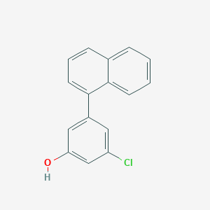 molecular formula C16H11ClO B6381688 3-Chloro-5-(naphthalen-1-yl)phenol, 95% CAS No. 1262003-81-5