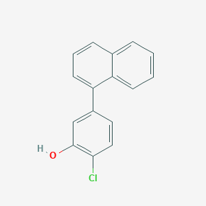 molecular formula C16H11ClO B6381702 2-Chloro-5-(naphthalen-1-yl)phenol, 95% CAS No. 1261897-26-0