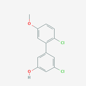 3-Chloro-5-(2-chloro-5-methoxyphenyl)phenol, 95%