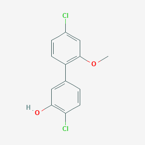 2-Chloro-5-(4-chloro-2-methoxyphenyl)phenol, 95%