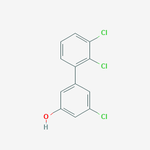 molecular formula C12H7Cl3O B6381801 3-Chloro-5-(2,3-dichlorophenyl)phenol, 95% CAS No. 666747-73-5