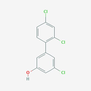 molecular formula C12H7Cl3O B6381820 3-Chloro-5-(2,4-dichlorophenyl)phenol, 95% CAS No. 1261899-49-3