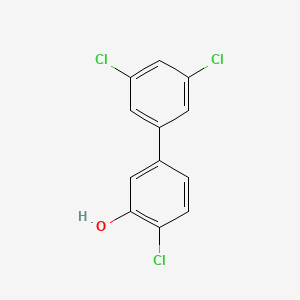 molecular formula C12H7Cl3O B6381827 2-Chloro-5-(3,5-dichlorophenyl)phenol, 95% CAS No. 1261983-48-5