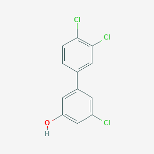 molecular formula C12H7Cl3O B6381846 3-Chloro-5-(3,4-dichlorophenyl)phenol, 95% CAS No. 1261961-24-3