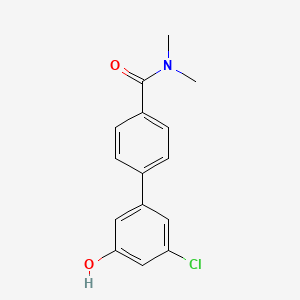 3-Chloro-5-[4-(N,N-dimethylaminocarbonyl)phenyl]phenol, 95%