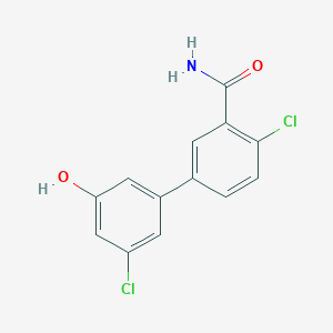 5-(3-Carbamoyl-4-chlorophenyl)-3-chlorophenol, 95%