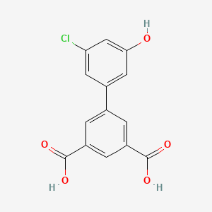 molecular formula C14H9ClO5 B6382081 3-Chloro-5-(3,5-dicarboxyphenyl)phenol, 95% CAS No. 1261897-35-1