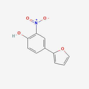 molecular formula C10H7NO4 B6382399 4-(Furan-2-yl)-2-nitrophenol, 95% CAS No. 1261902-70-8