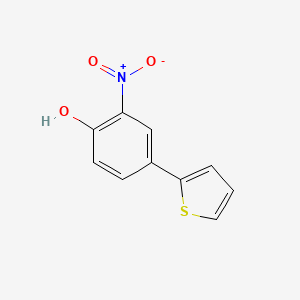 molecular formula C10H7NO3S B6382413 2-Nitro-4-(thiophen-2-yl)phenol, 95% CAS No. 849236-79-9