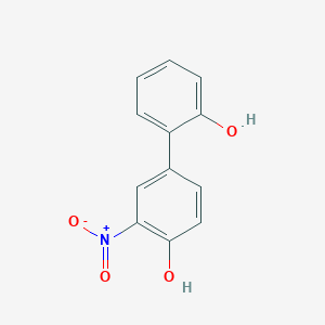 molecular formula C12H9NO4 B6382434 4-(2-Hydroxyphenyl)-2-nitrophenol, 95% CAS No. 1261945-04-3
