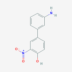 molecular formula C12H10N2O3 B6382453 4-(3-Aminophenyl)-2-nitrophenol, 95% CAS No. 1261973-60-7