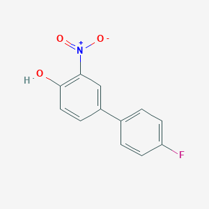 molecular formula C12H8FNO3 B6382509 4-(4-Fluorophenyl)-2-nitrophenol, 95% CAS No. 1261961-65-2