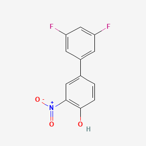 molecular formula C12H7F2NO3 B6382614 4-(3,5-Difluorophenyl)-2-nitrophenol, 95% CAS No. 1261974-20-2