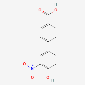 molecular formula C13H9NO5 B6382661 4-(4-Carboxyphenyl)-2-nitrophenol, 95% CAS No. 203718-39-2