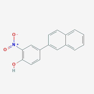molecular formula C16H11NO3 B6382764 4-(Naphthalen-2-yl)-2-nitrophenol, 95% CAS No. 1261899-92-6