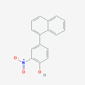 molecular formula C16H11NO3 B6382881 4-(Naphthalen-1-yl)-2-nitrophenol, 95% CAS No. 1261946-20-6