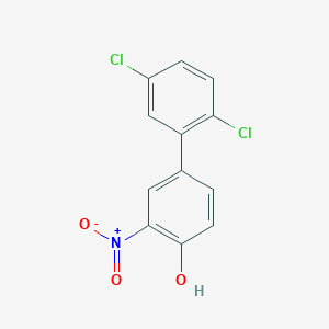 molecular formula C12H7Cl2NO3 B6382897 4-(2,5-Dichlorophenyl)-2-nitrophenol, 95% CAS No. 1261897-49-7