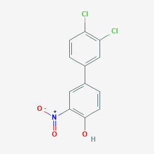 molecular formula C12H7Cl2NO3 B6382923 4-(3,4-Dichlorophenyl)-2-nitrophenol, 95% CAS No. 1261929-60-5