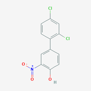 molecular formula C12H7Cl2NO3 B6382930 4-(2,4-Dichlorophenyl)-2-nitrophenol, 95% CAS No. 1262002-67-4