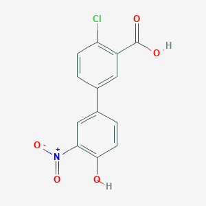 4-(3-Carboxy-4-chlorophenyl)-2-nitrophenol, 95%