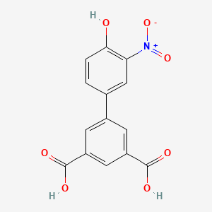 molecular formula C14H9NO7 B6383012 4-(3,5-Dicarboxyphenyl)-2-nitrophenol, 95% CAS No. 1261924-63-3