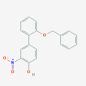 molecular formula C19H15NO4 B6383048 4-(2-Benzyloxyphenyl)-2-nitrophenol, 95% CAS No. 1261956-82-4