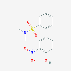 molecular formula C14H14N2O5S B6383086 4-(2-N,N-Dimethylsulfamoylphenyl)-2-nitrophenol, 95% CAS No. 1261900-18-8